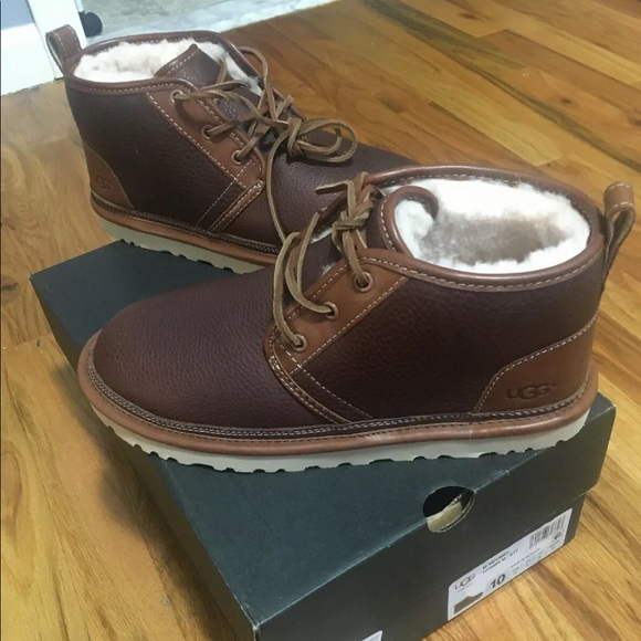 UGG Other - Ugg Neumel Boots Leather Mens Stout Brown Size 10